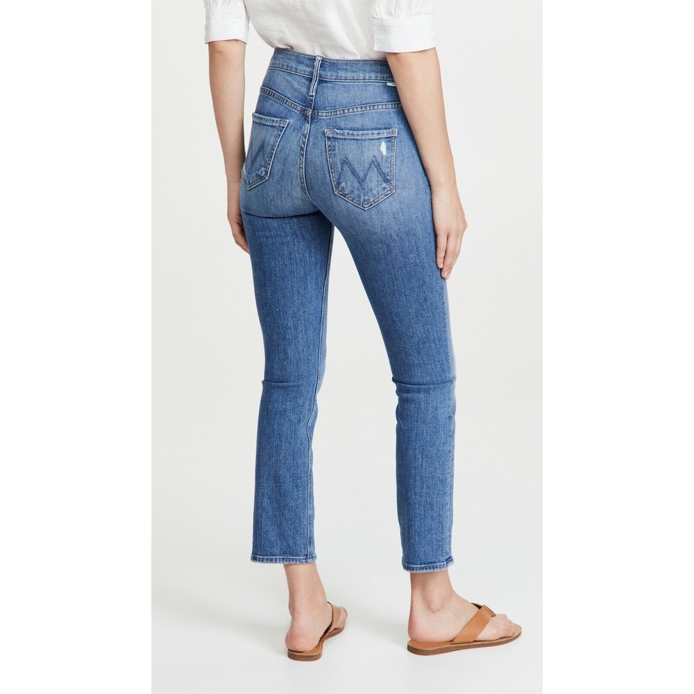 MOTHER Mid Rise Dazzler Ankle Cut & Paste Straight Leg Jeans Size 25 $228 - Picture 8 of 9